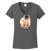 Ladies Heavy Cotton ™ 100% Cotton V Neck T Shirt Thumbnail