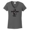 Ladies Heavy Cotton ™ 100% Cotton V Neck T Shirt Thumbnail