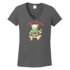 Ladies Heavy Cotton ™ 100% Cotton V Neck T Shirt Thumbnail