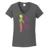 Ladies Heavy Cotton ™ 100% Cotton V Neck T Shirt Thumbnail