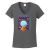 Ladies Heavy Cotton ™ 100% Cotton V Neck T Shirt Thumbnail