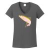 Ladies Heavy Cotton ™ 100% Cotton V Neck T Shirt Thumbnail