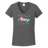Ladies Heavy Cotton ™ 100% Cotton V Neck T Shirt Thumbnail