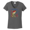 Ladies Heavy Cotton ™ 100% Cotton V Neck T Shirt Thumbnail