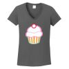 Ladies Heavy Cotton ™ 100% Cotton V Neck T Shirt Thumbnail