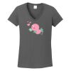 Ladies Heavy Cotton ™ 100% Cotton V Neck T Shirt Thumbnail