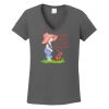 Ladies Heavy Cotton ™ 100% Cotton V Neck T Shirt Thumbnail