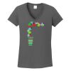 Ladies Heavy Cotton ™ 100% Cotton V Neck T Shirt Thumbnail