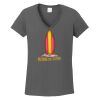 Ladies Heavy Cotton ™ 100% Cotton V Neck T Shirt Thumbnail