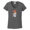 Ladies Heavy Cotton ™ 100% Cotton V Neck T Shirt Thumbnail