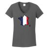 Ladies Heavy Cotton ™ 100% Cotton V Neck T Shirt Thumbnail