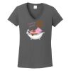 Ladies Heavy Cotton ™ 100% Cotton V Neck T Shirt Thumbnail