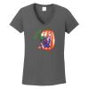 Ladies Heavy Cotton ™ 100% Cotton V Neck T Shirt Thumbnail