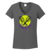 Ladies Heavy Cotton ™ 100% Cotton V Neck T Shirt Thumbnail