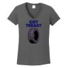 Ladies Heavy Cotton ™ 100% Cotton V Neck T Shirt Thumbnail
