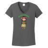 Ladies Heavy Cotton ™ 100% Cotton V Neck T Shirt Thumbnail