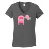 Ladies Heavy Cotton ™ 100% Cotton V Neck T Shirt Thumbnail