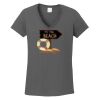 Ladies Heavy Cotton ™ 100% Cotton V Neck T Shirt Thumbnail