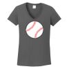 Ladies Heavy Cotton ™ 100% Cotton V Neck T Shirt Thumbnail