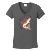 Ladies Heavy Cotton ™ 100% Cotton V Neck T Shirt Thumbnail