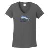 Ladies Heavy Cotton ™ 100% Cotton V Neck T Shirt Thumbnail