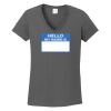 Ladies Heavy Cotton ™ 100% Cotton V Neck T Shirt Thumbnail