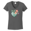 Ladies Heavy Cotton ™ 100% Cotton V Neck T Shirt Thumbnail