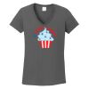 Ladies Heavy Cotton ™ 100% Cotton V Neck T Shirt Thumbnail