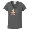 Ladies Heavy Cotton ™ 100% Cotton V Neck T Shirt Thumbnail