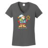 Ladies Heavy Cotton ™ 100% Cotton V Neck T Shirt Thumbnail
