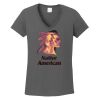 Ladies Heavy Cotton ™ 100% Cotton V Neck T Shirt Thumbnail