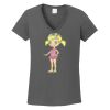 Ladies Heavy Cotton ™ 100% Cotton V Neck T Shirt Thumbnail