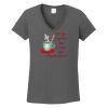 Ladies Heavy Cotton ™ 100% Cotton V Neck T Shirt Thumbnail