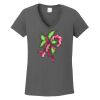 Ladies Heavy Cotton ™ 100% Cotton V Neck T Shirt Thumbnail
