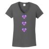 Ladies Heavy Cotton ™ 100% Cotton V Neck T Shirt Thumbnail
