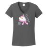 Ladies Heavy Cotton ™ 100% Cotton V Neck T Shirt Thumbnail