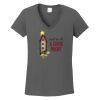 Ladies Heavy Cotton ™ 100% Cotton V Neck T Shirt Thumbnail