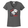 Ladies Heavy Cotton ™ 100% Cotton V Neck T Shirt Thumbnail