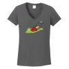 Ladies Heavy Cotton ™ 100% Cotton V Neck T Shirt Thumbnail