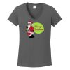 Ladies Heavy Cotton ™ 100% Cotton V Neck T Shirt Thumbnail