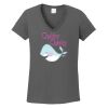 Ladies Heavy Cotton ™ 100% Cotton V Neck T Shirt Thumbnail