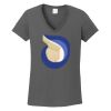 Ladies Heavy Cotton ™ 100% Cotton V Neck T Shirt Thumbnail