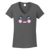Ladies Heavy Cotton ™ 100% Cotton V Neck T Shirt Thumbnail