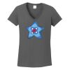 Ladies Heavy Cotton ™ 100% Cotton V Neck T Shirt Thumbnail