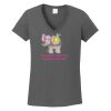 Ladies Heavy Cotton ™ 100% Cotton V Neck T Shirt Thumbnail