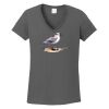 Ladies Heavy Cotton ™ 100% Cotton V Neck T Shirt Thumbnail