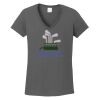 Ladies Heavy Cotton ™ 100% Cotton V Neck T Shirt Thumbnail