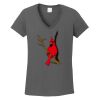 Ladies Heavy Cotton ™ 100% Cotton V Neck T Shirt Thumbnail
