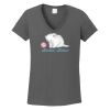 Ladies Heavy Cotton ™ 100% Cotton V Neck T Shirt Thumbnail