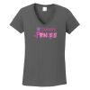 Ladies Heavy Cotton ™ 100% Cotton V Neck T Shirt Thumbnail